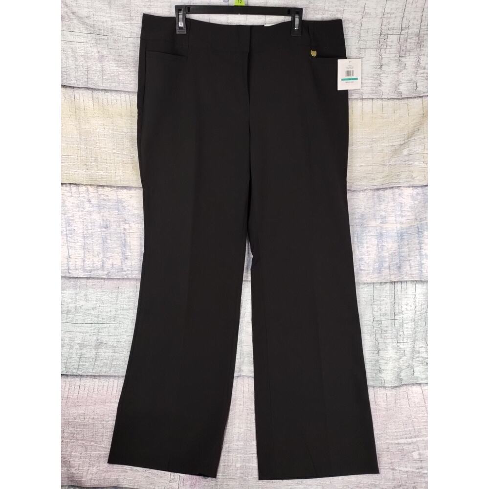 Ellen Tracy Black Slimming Trousers Womens Pants Size 16 - New